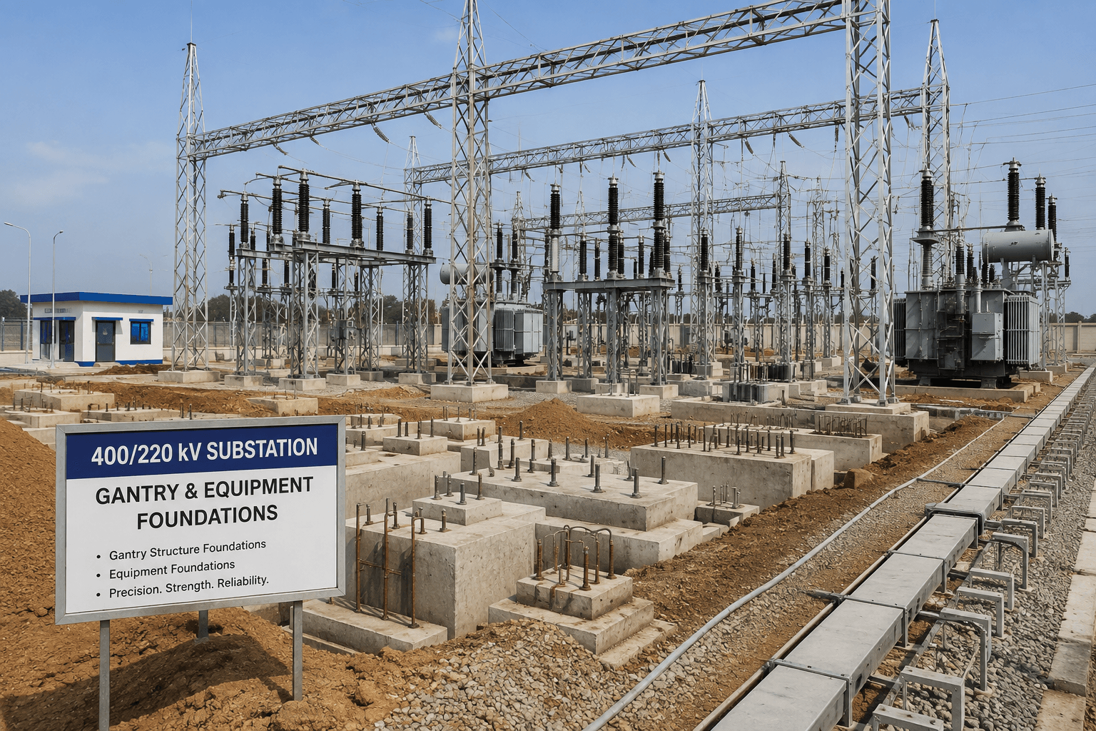400/220 KV Gantry & Equipment Foundations
