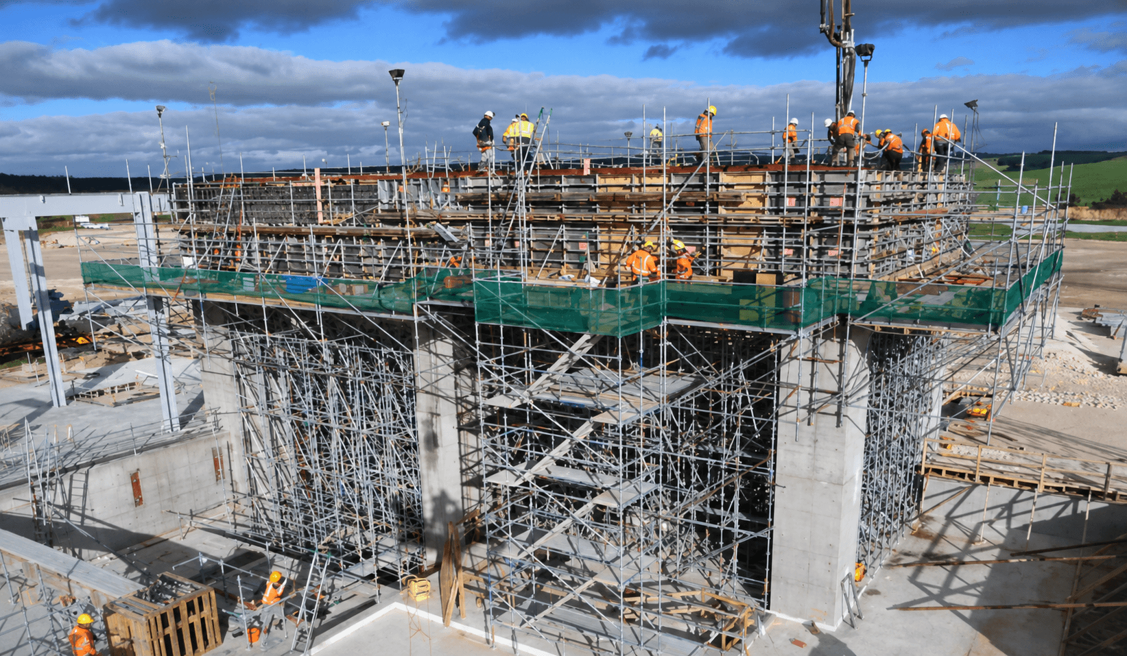 TG deck construction work