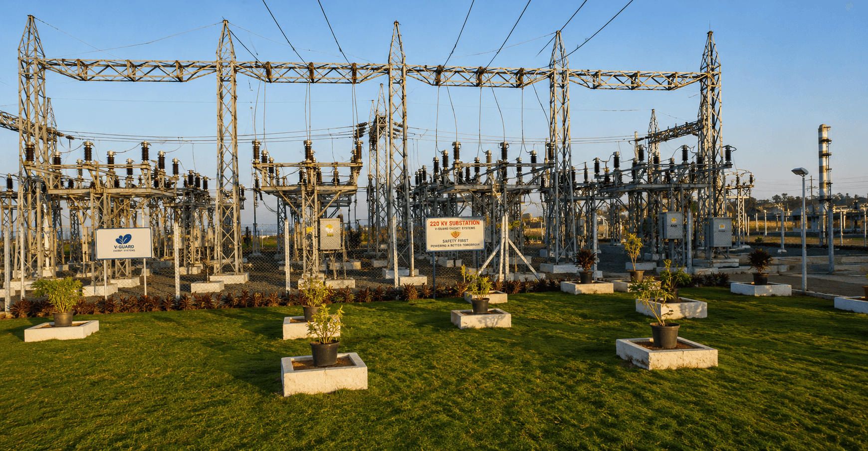 Electrical substation construction